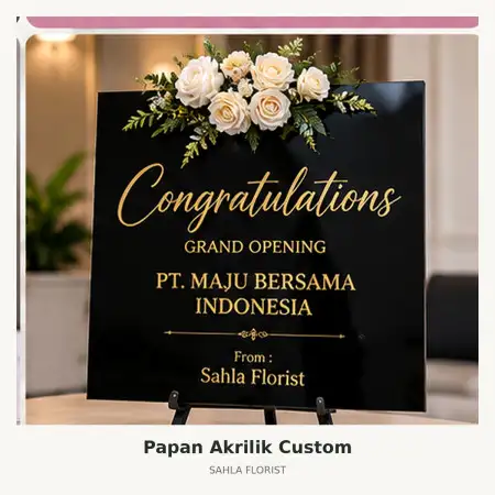 Papan Bunga Akrilik Boalemo